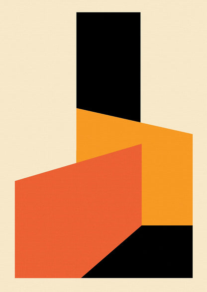 Bauhaus Textured Nine Printed Poster - detail