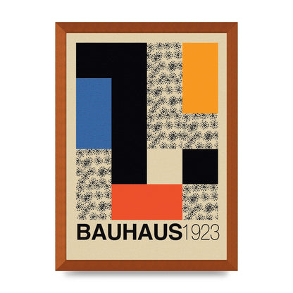 Bauhaus Six Printed Poster - A3 framed