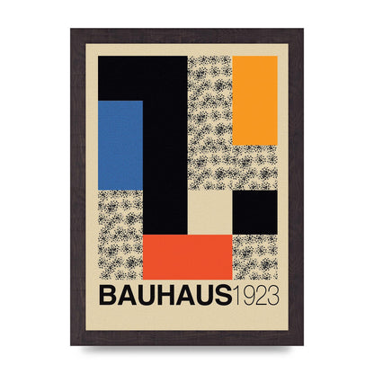 Bauhaus Six Printed Poster - A4 framed