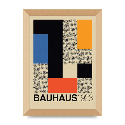 Bauhaus Six Printed Poster - A4 framed