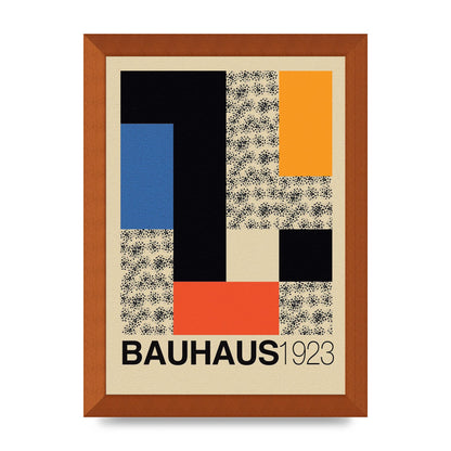 Bauhaus Six Printed Poster - A4 framed