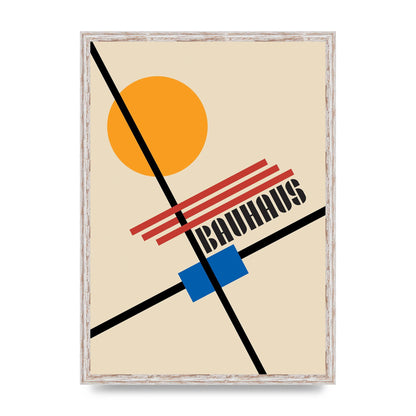 Bauhaus Five Wall Art - A2 framed