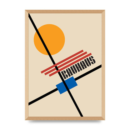 Bauhaus Five Wall Art - A2 framed