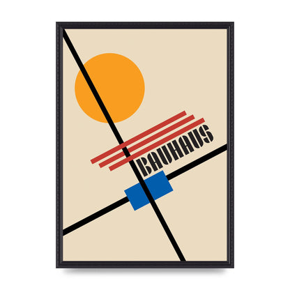 Bauhaus Five Wall Art - A2 framed