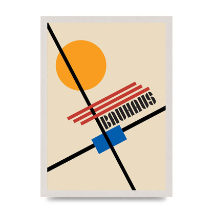 Bauhaus Five Wall Art - A3 framed