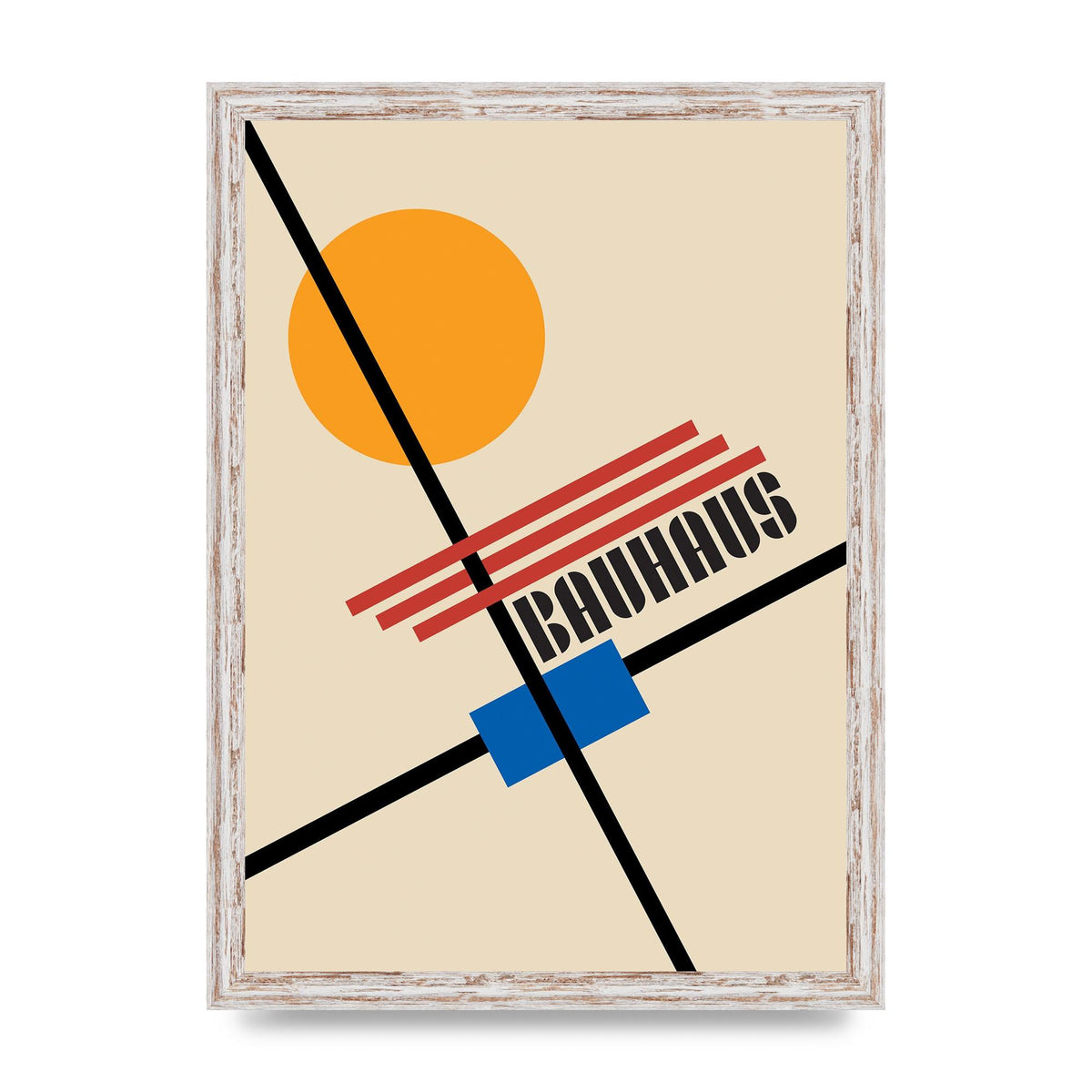 Bauhaus Five Wall Art - A3 framed