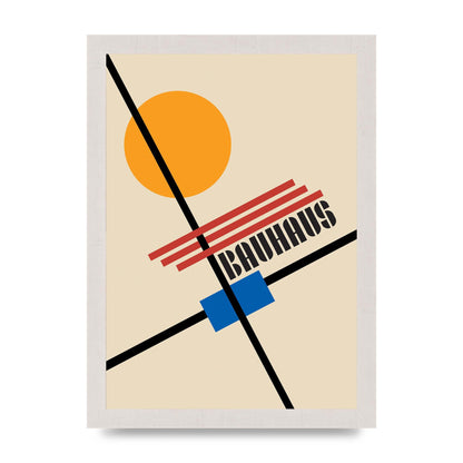 Bauhaus Five Wall Art - A4 framed