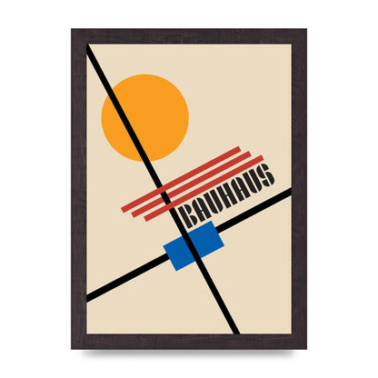 Bauhaus Five Wall Art - A4 framed