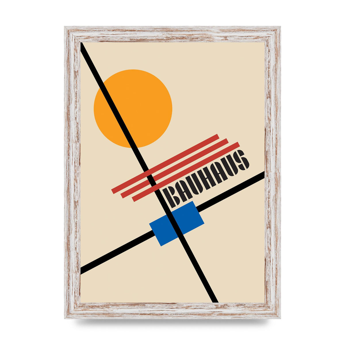 Bauhaus Five Wall Art - A4 framed