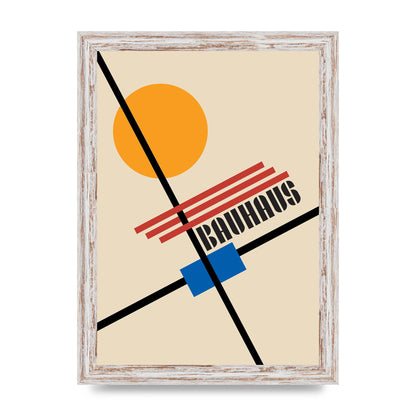 Bauhaus Five Wall Art - A4 framed