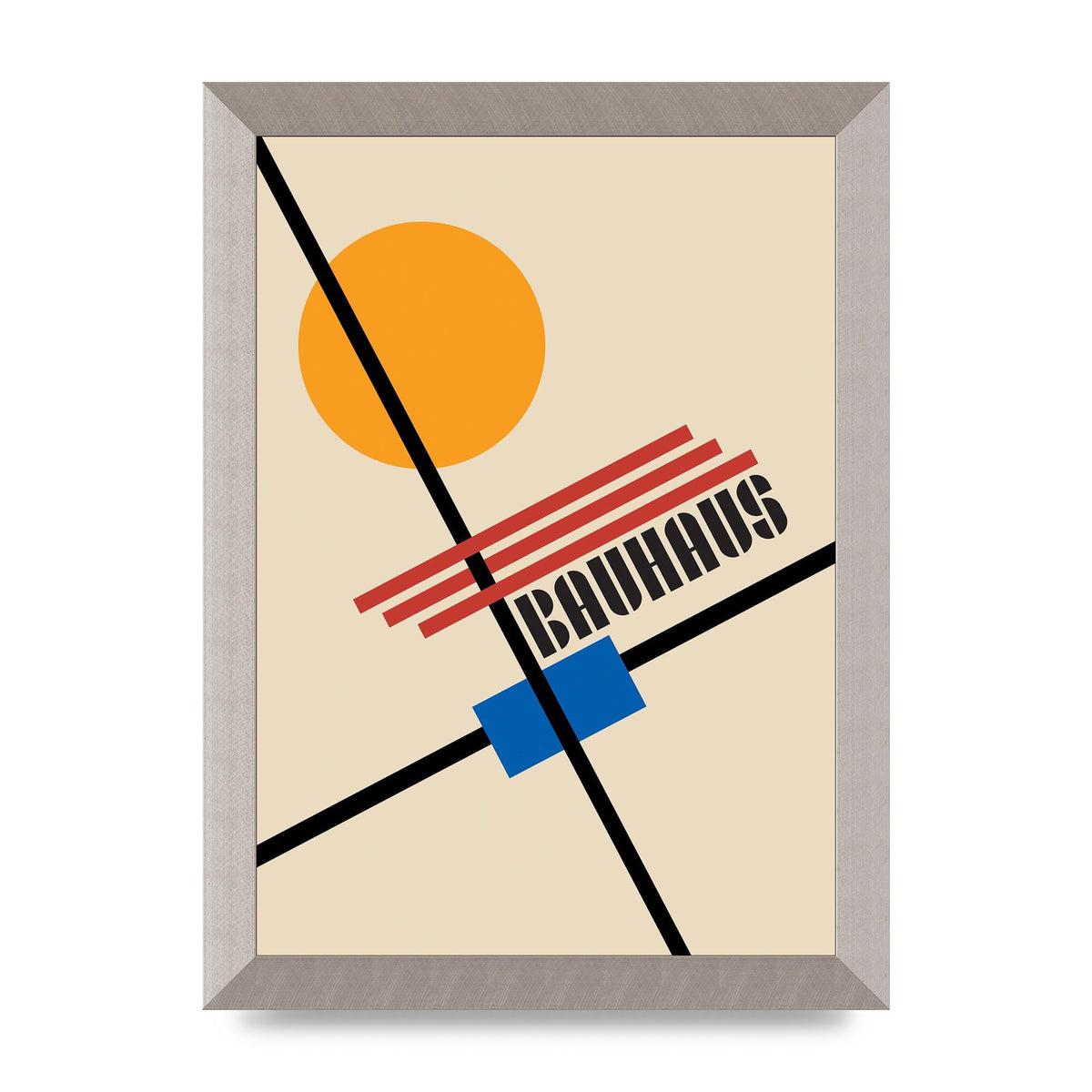 Bauhaus Five Wall Art - A4 framed