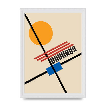 Bauhaus Five Wall Art - A4 framed