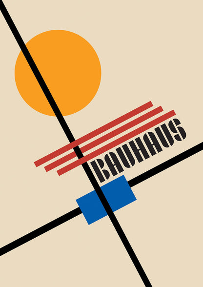 Bauhaus Five Wall Art - detail
