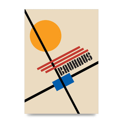 Bauhaus Five Wall Art - unframed print