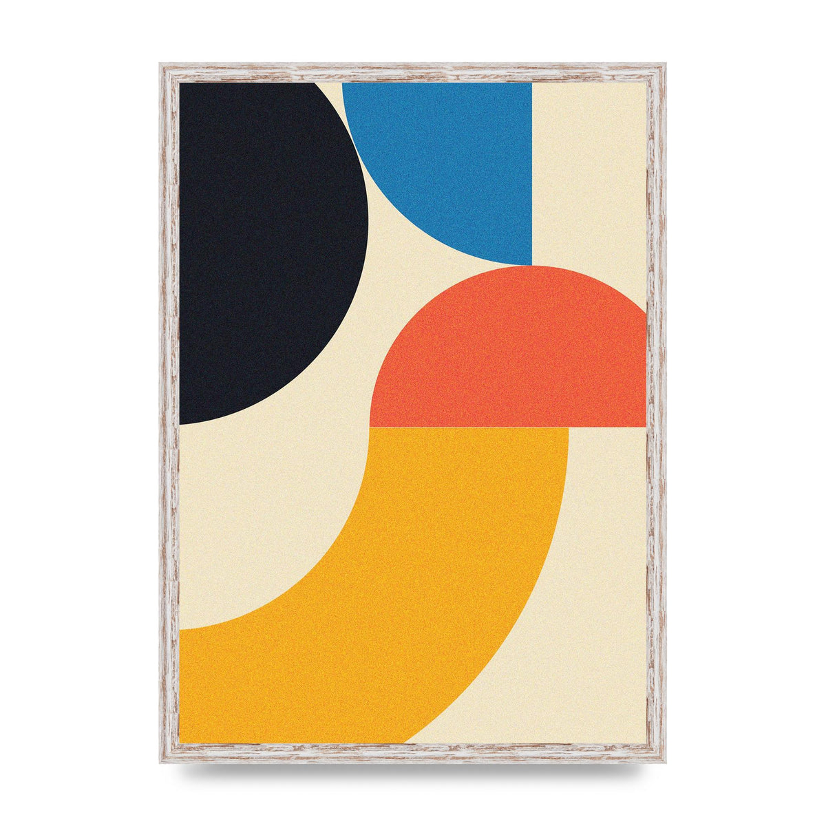 Bauhaus Style Three Printed Poster - A2 framed