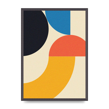 Bauhaus Style Three Printed Poster - A2 framed