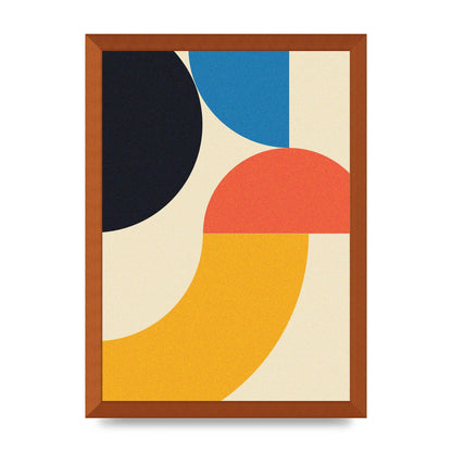 Bauhaus Style Three Printed Poster - A3 framed