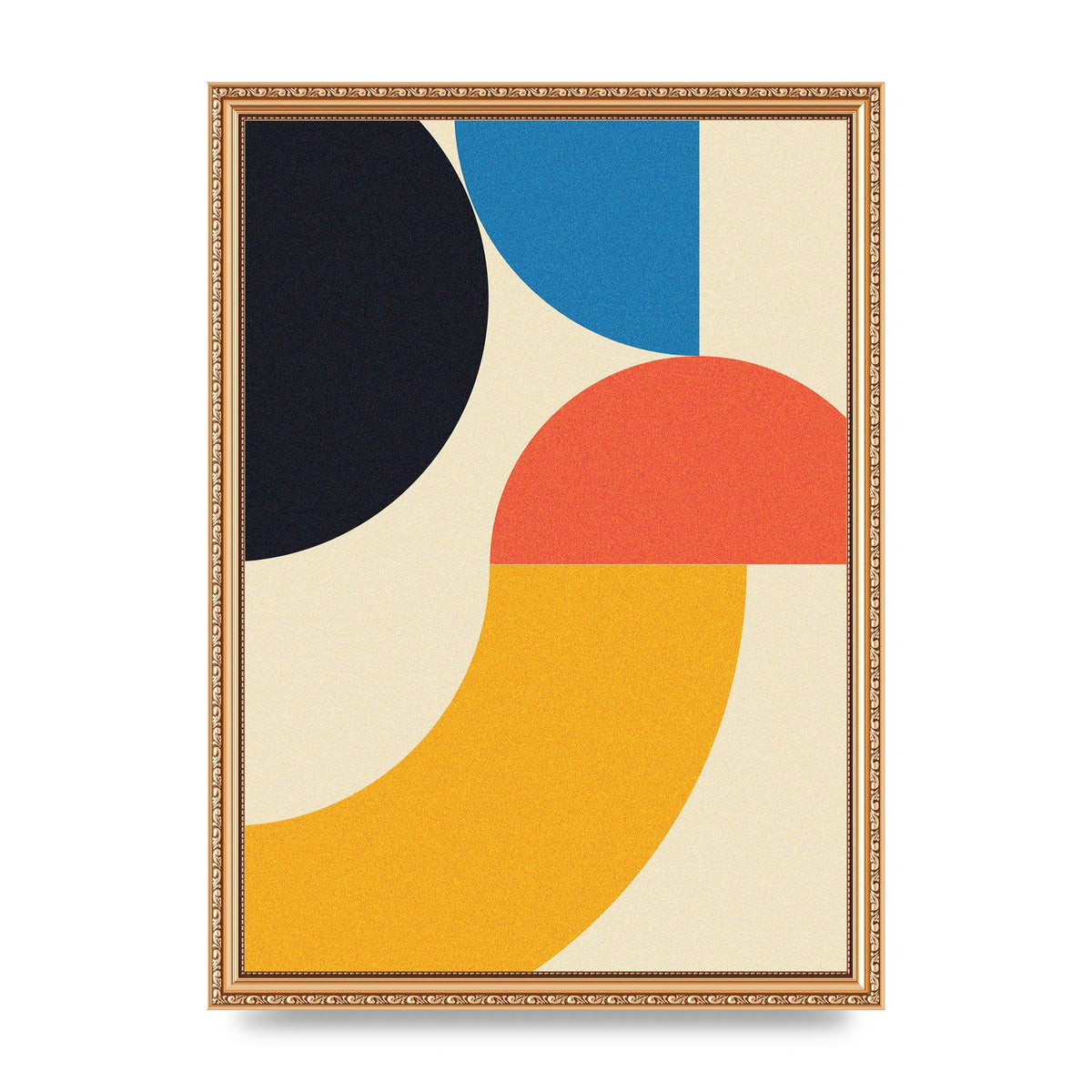 Bauhaus Style Three Printed Poster - A3 framed