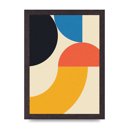 Bauhaus Style Three Printed Poster - A4 framed