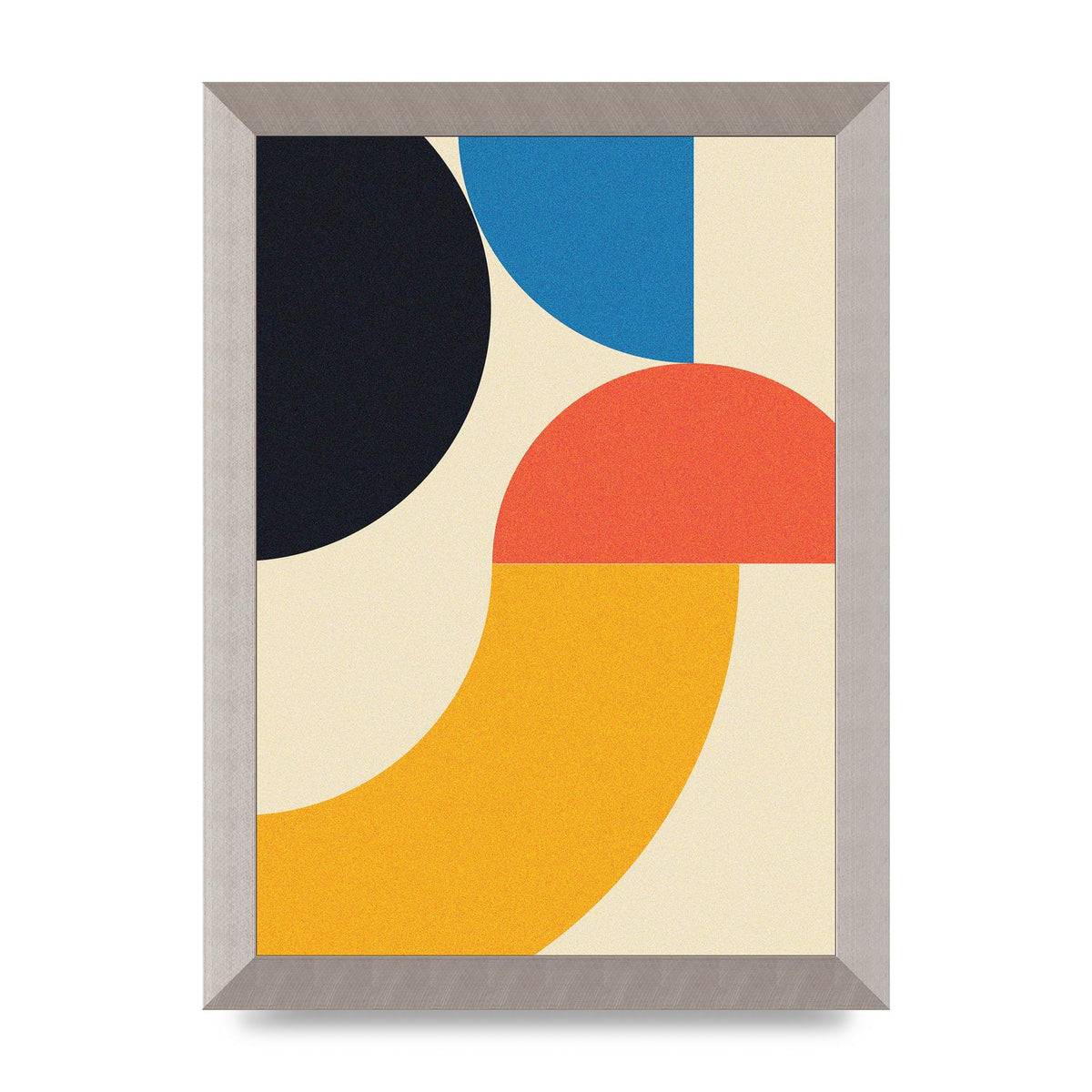 Bauhaus Style Three Printed Poster - A4 framed