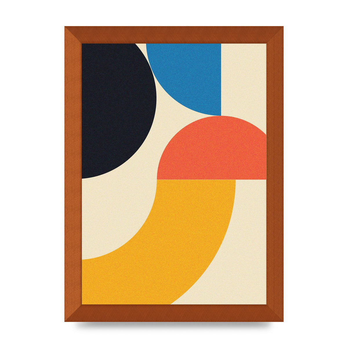 Bauhaus Style Three Printed Poster - A4 framed