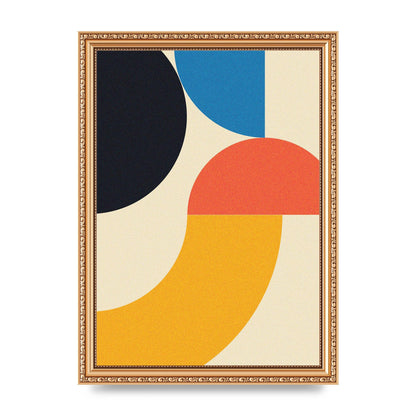 Bauhaus Style Three Printed Poster - A4 framed