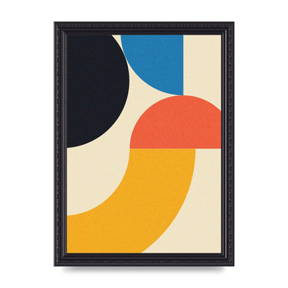Bauhaus Style Three Printed Poster - A4 framed