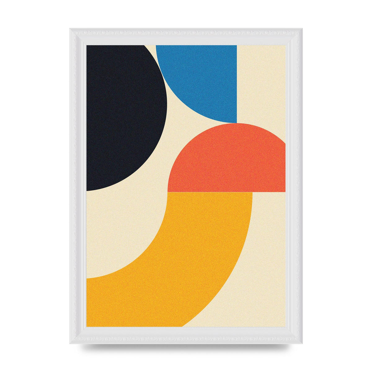 Bauhaus Style Three Printed Poster - A4 framed