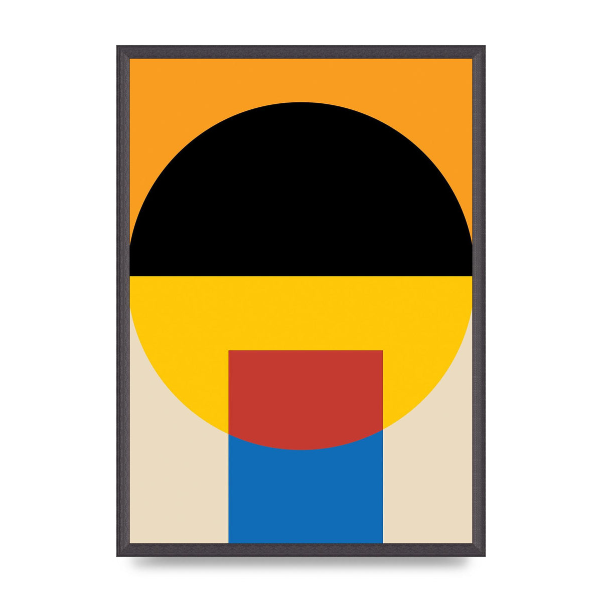 Bauhaus Style Wall Art - A2 framed