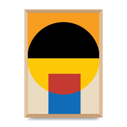 Bauhaus Style Wall Art - A2 framed