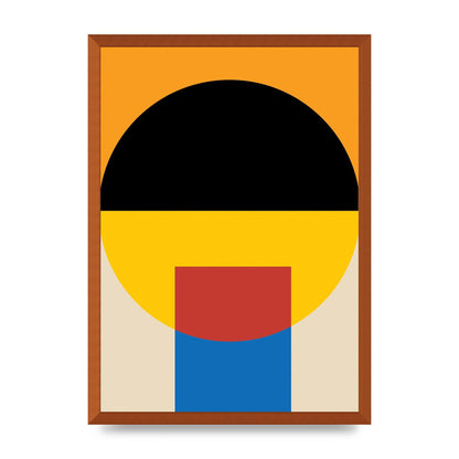 Bauhaus Style Wall Art - A2 framed