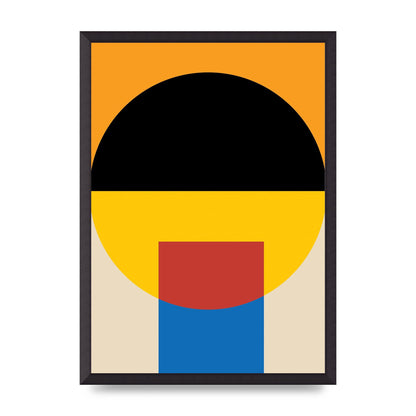 Bauhaus Style Wall Art - A2 framed