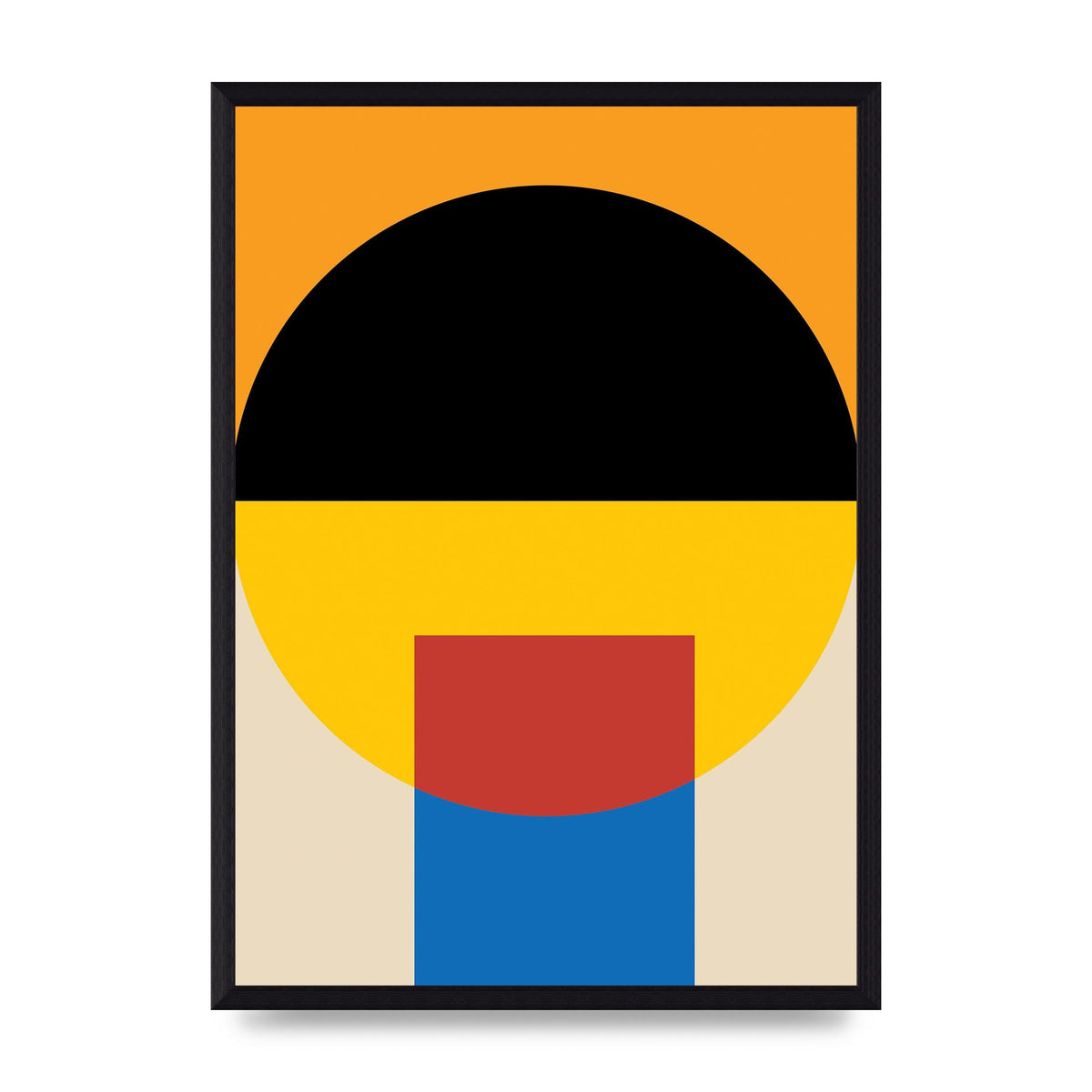 Bauhaus Style Wall Art - A3 framed