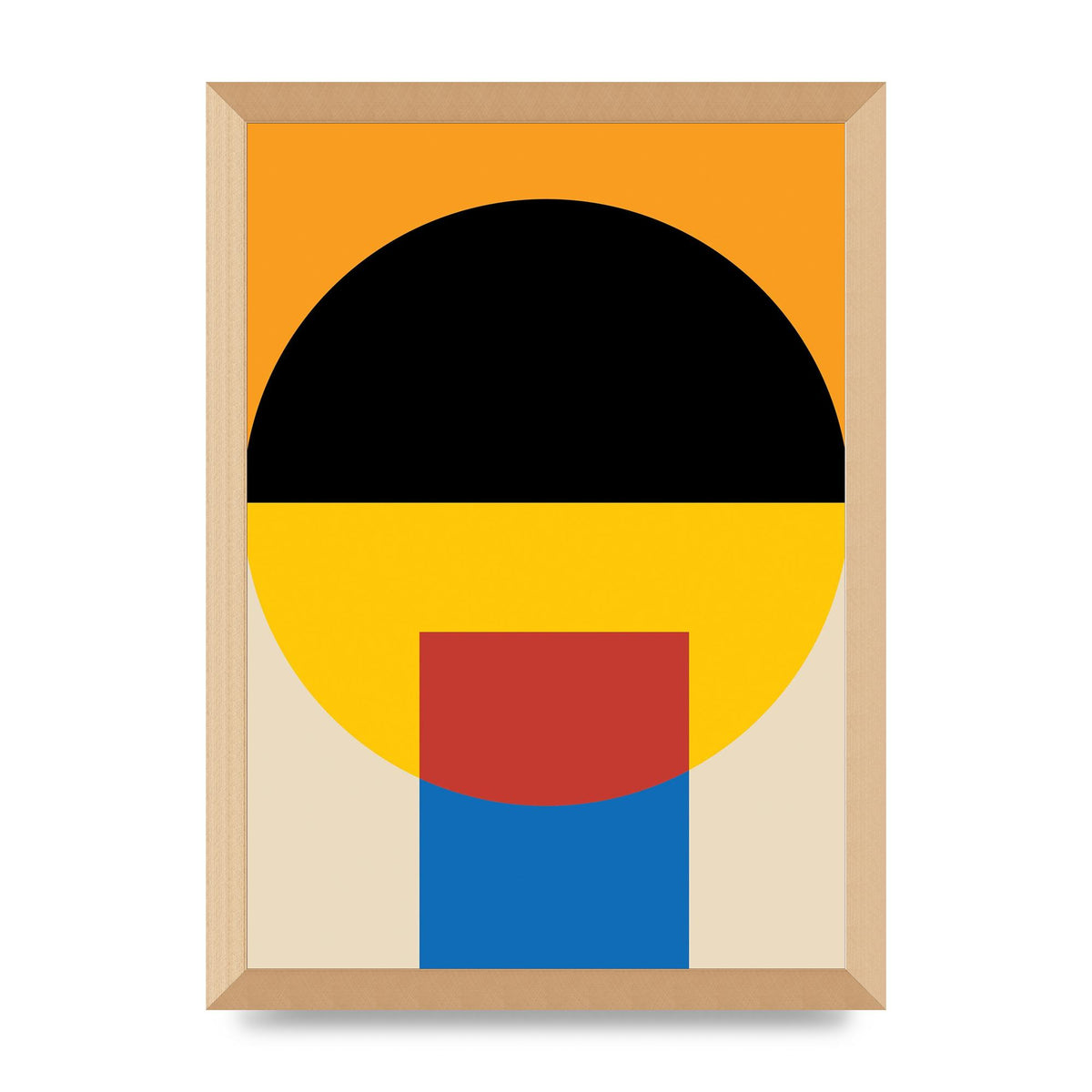 Bauhaus Style Wall Art - A3 framed