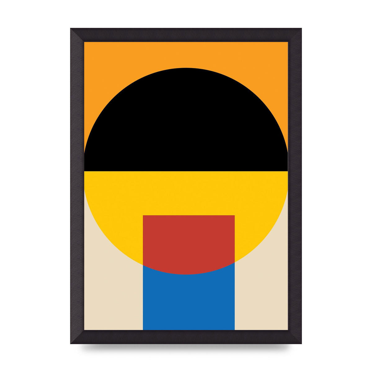 Bauhaus Style Wall Art - A3 framed