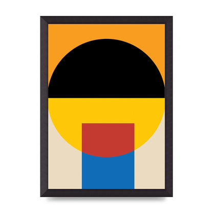 Bauhaus Style Wall Art - A3 framed