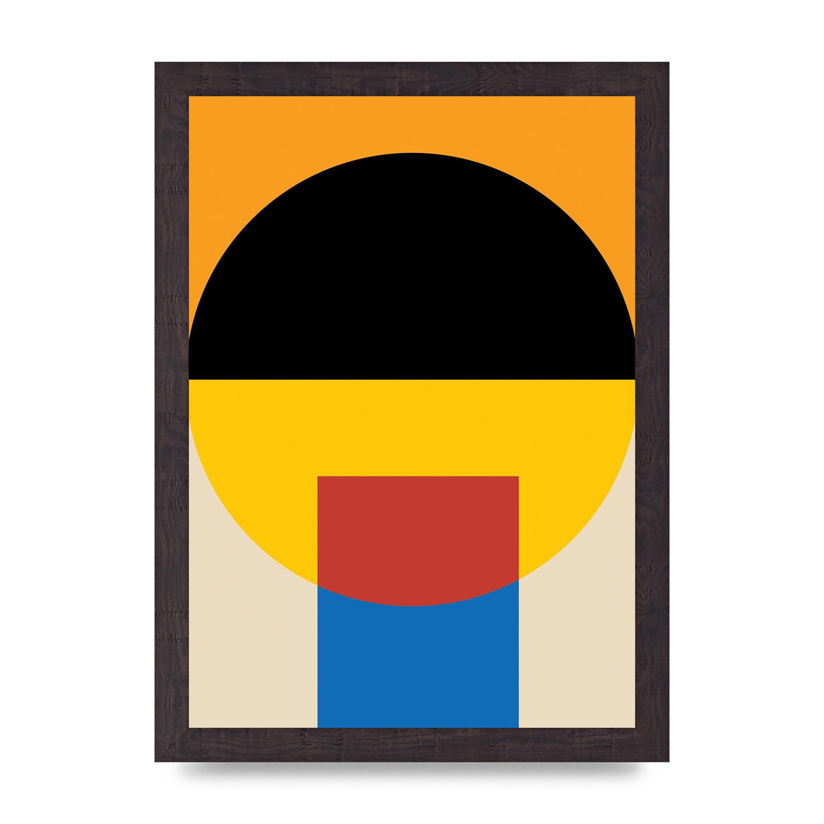 Bauhaus Style Wall Art - A4 framed