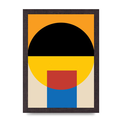 Bauhaus Style Wall Art - A4 framed