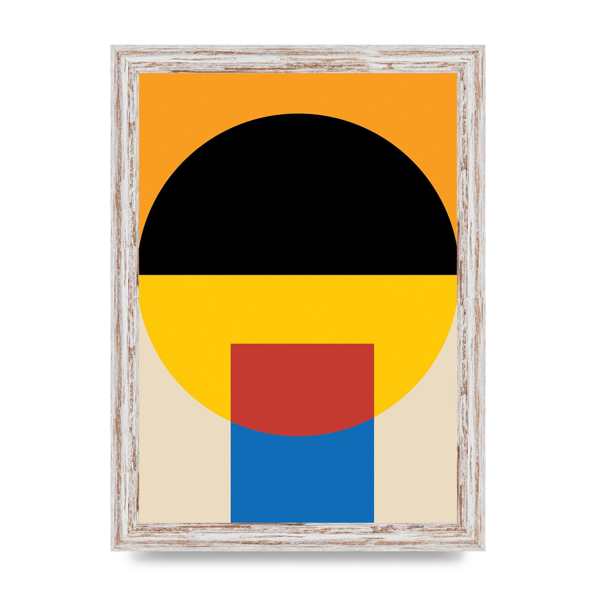 Bauhaus Style Wall Art - A4 framed