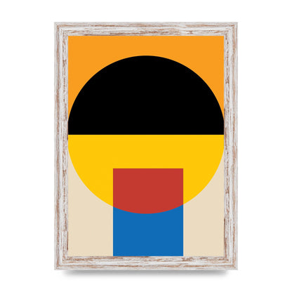 Bauhaus Style Wall Art - A4 framed