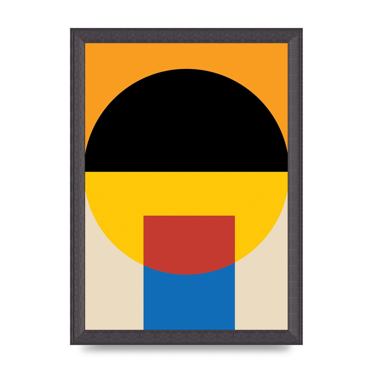 Bauhaus Style Wall Art - A4 framed