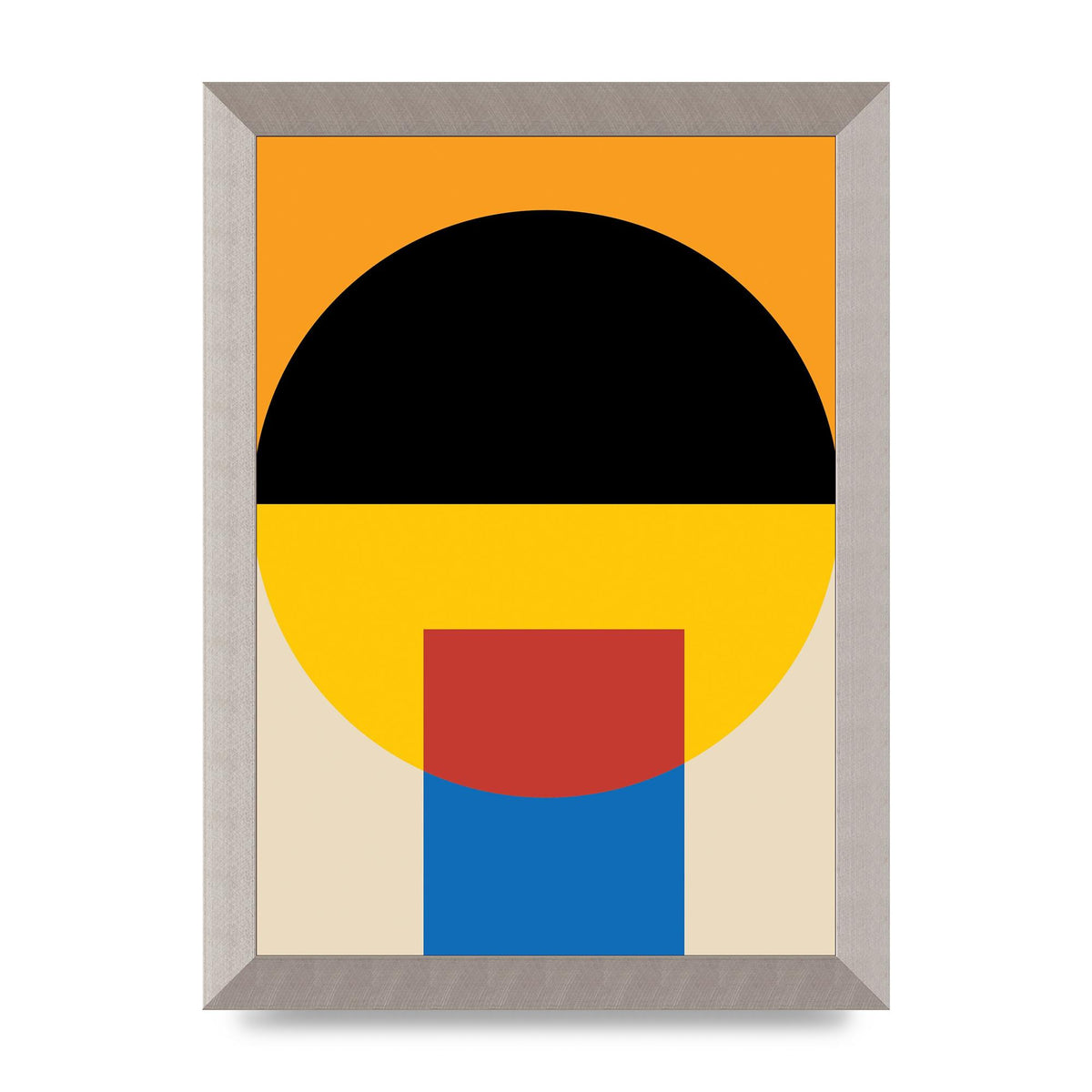 Bauhaus Style Wall Art - A4 framed