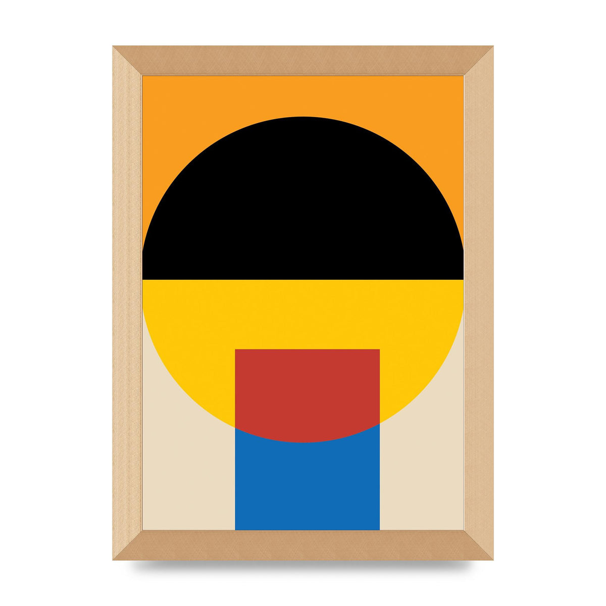 Bauhaus Style Wall Art - A4 framed