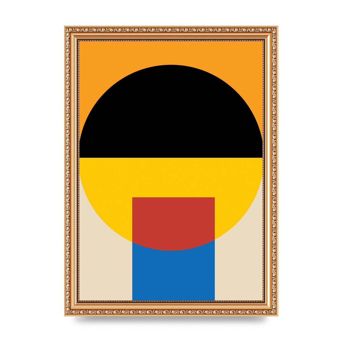 Bauhaus Style Wall Art - A4 framed