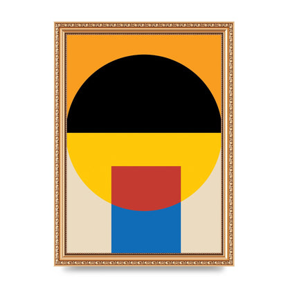 Bauhaus Style Wall Art - A4 framed