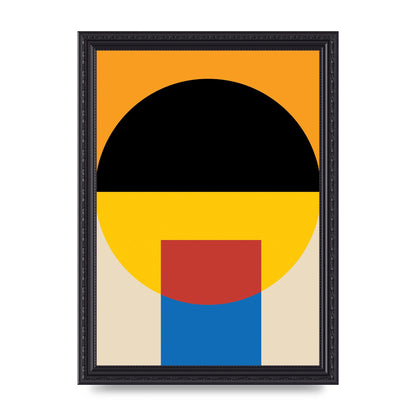 Bauhaus Style Wall Art - A4 framed