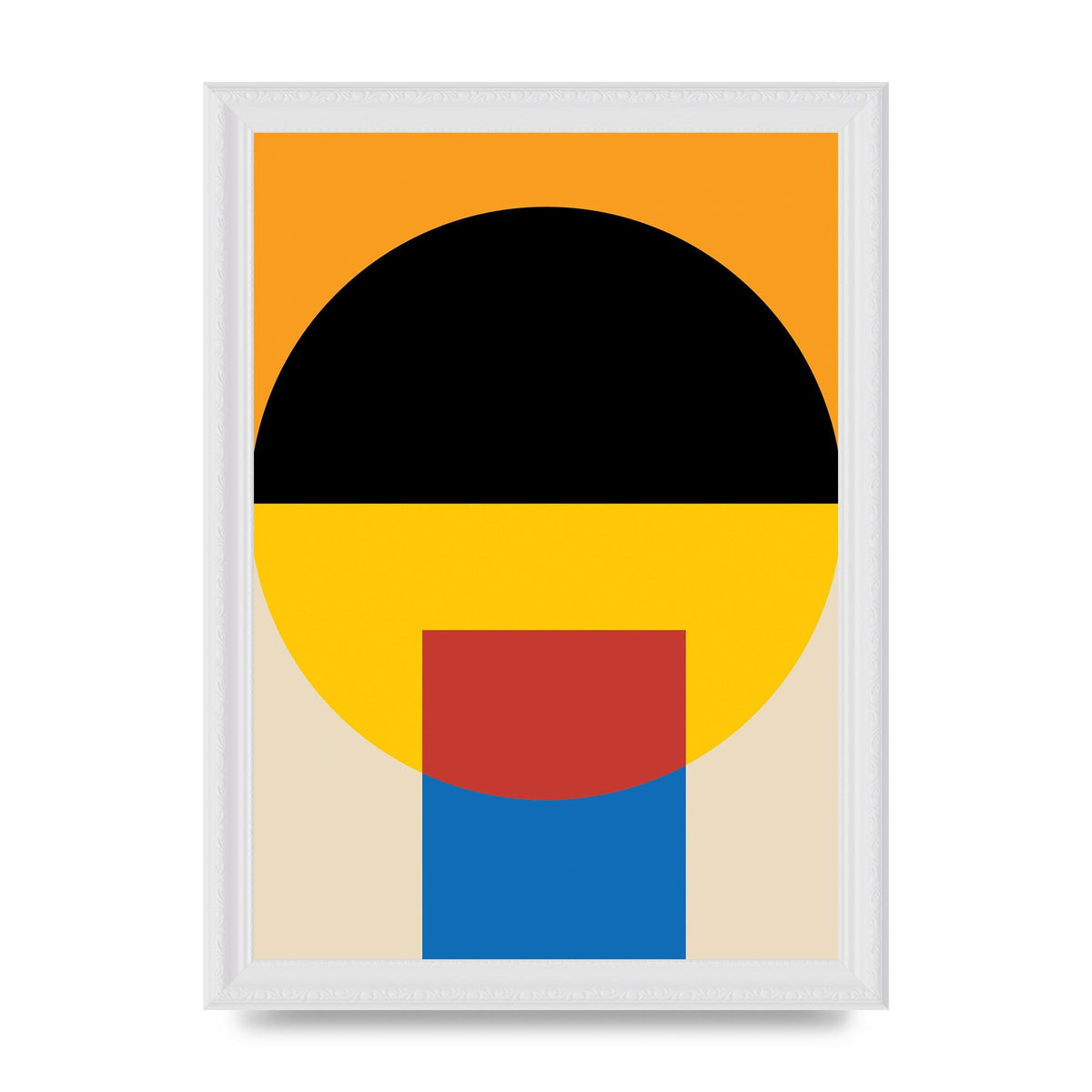 Bauhaus Style Wall Art - A4 framed