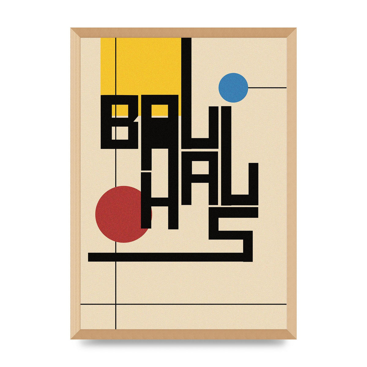 Bauhaus Style Art For The Home - A2 framed