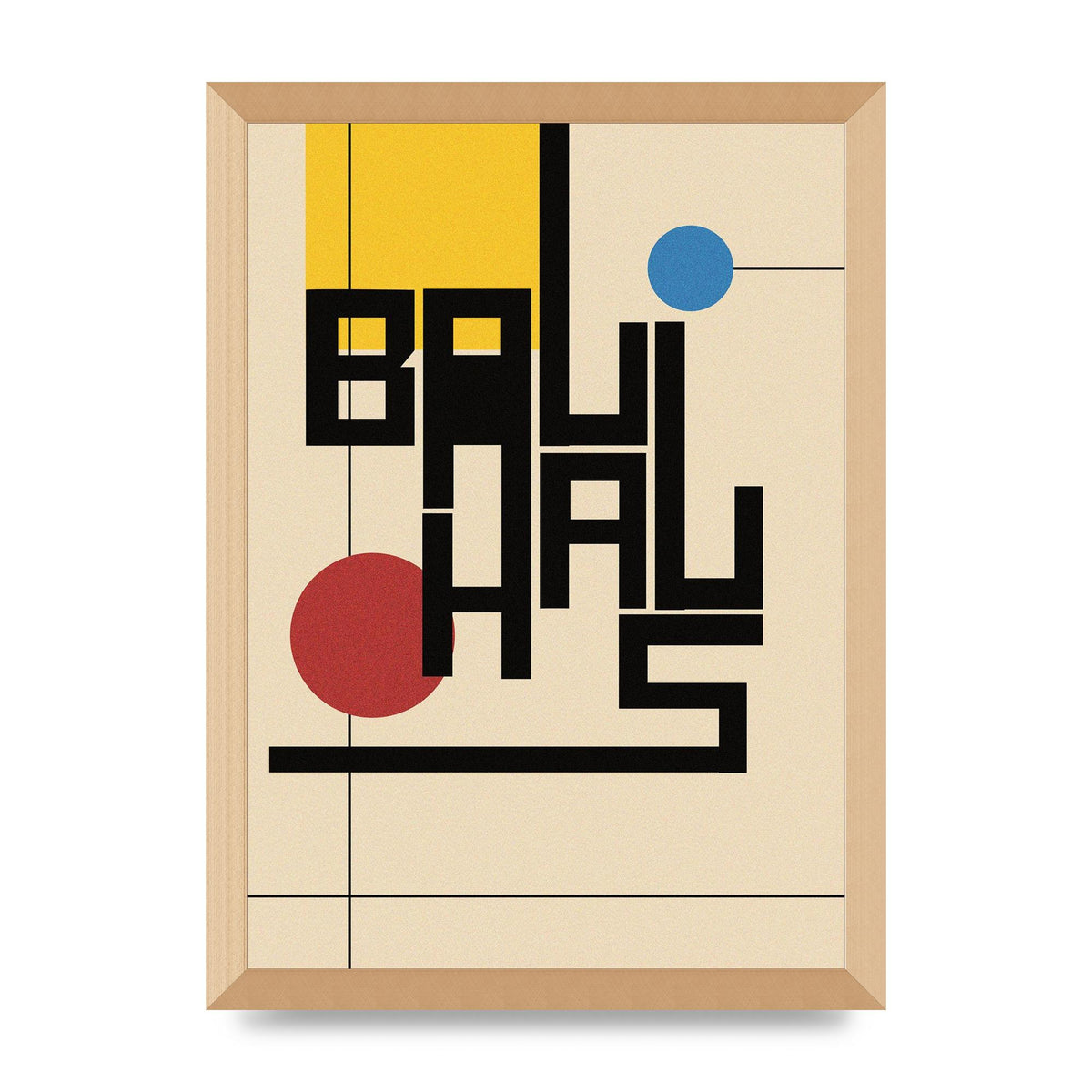 Bauhaus Style Art For The Home - A3 framed