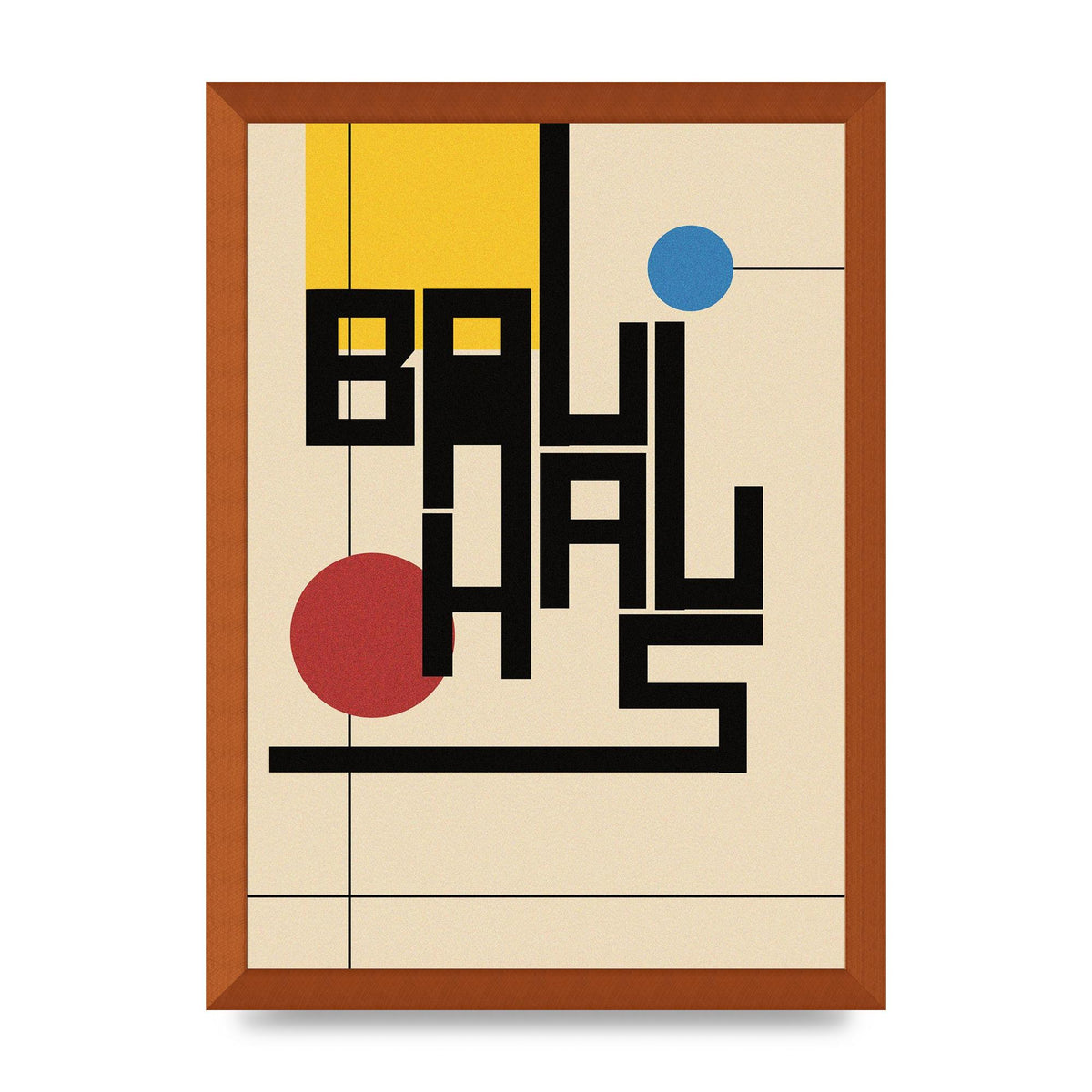Bauhaus Style Art For The Home - A3 framed